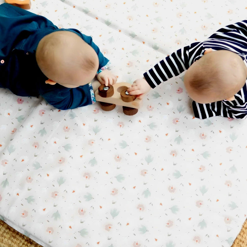 Tapis d'éveil Bébé montessori - Confortable et Sécurisé - Grand Tapis de Jeu - Monti Family