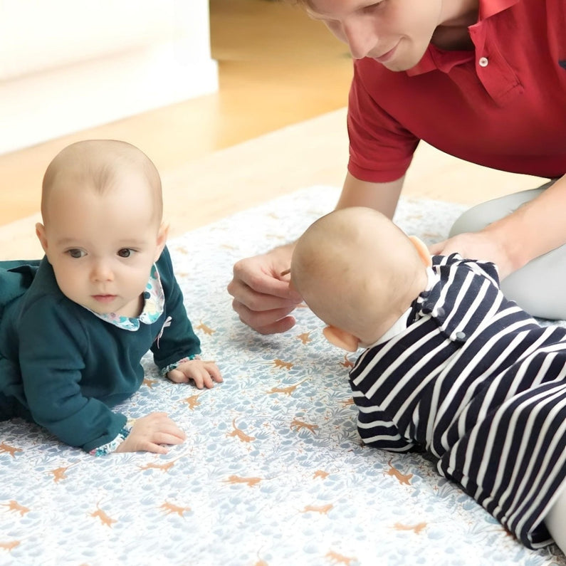 Tapis d'éveil Bébé montessori - Confortable et Sécurisé - Grand Tapis de Jeu - Monti Family