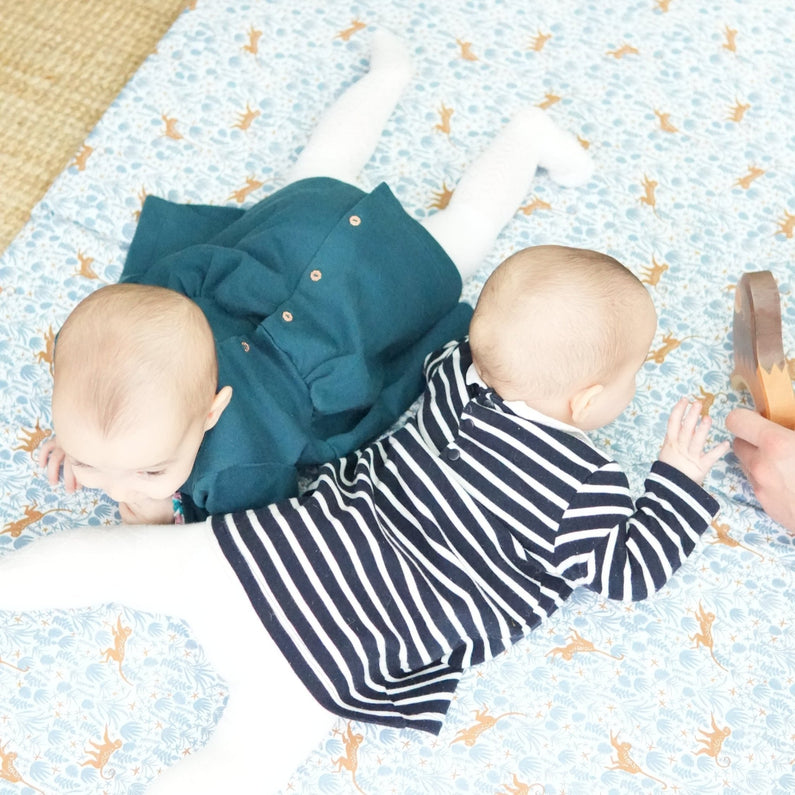 Tapis d'éveil Bébé montessori - Confortable et Sécurisé - Grand Tapis de Jeu - Monti Family