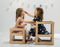 Grande Table multi-fonctionnelle et Chaise Montessori – Monti Family