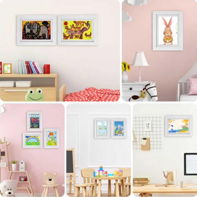 Frame for children's drawings - Store and display +100 drawings - A4 size