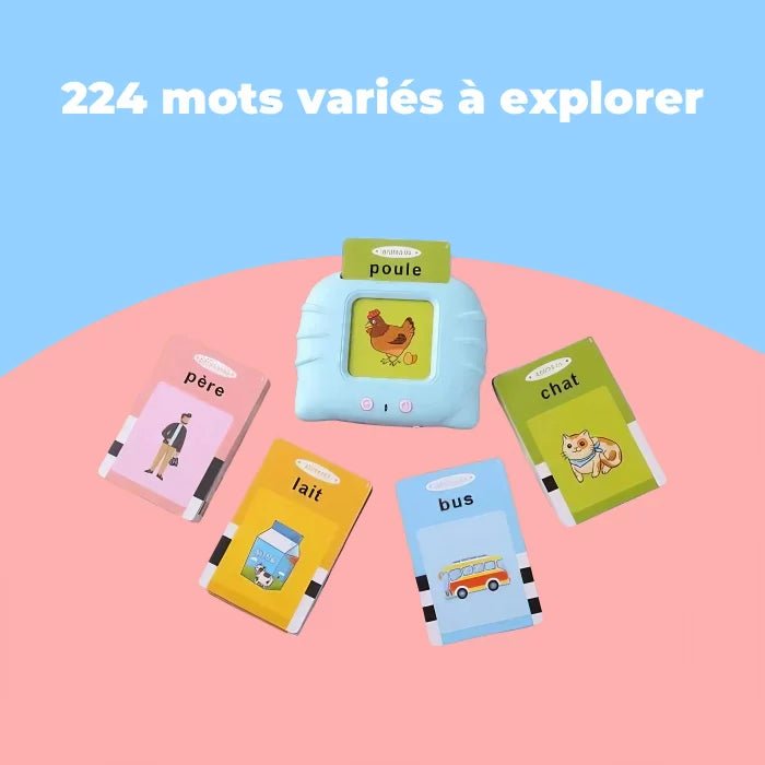 French Educational Talking Cards - 1 to 6 years - Monti Family