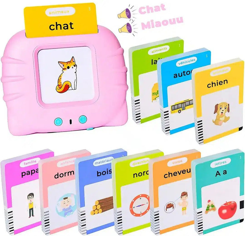 French Educational Talking Cards - 1 to 6 years - Monti Family