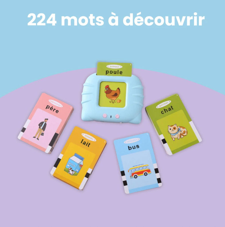 French Educational Talking Cards - 1 to 6 years - Monti Family