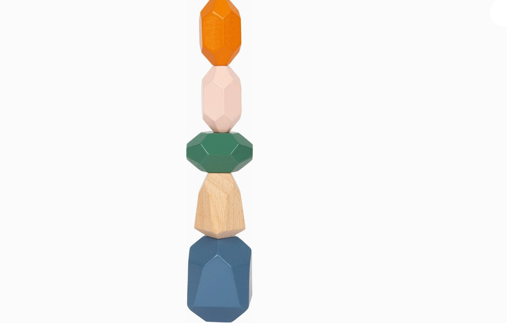 18 Wooden stacking stones - Monti Family