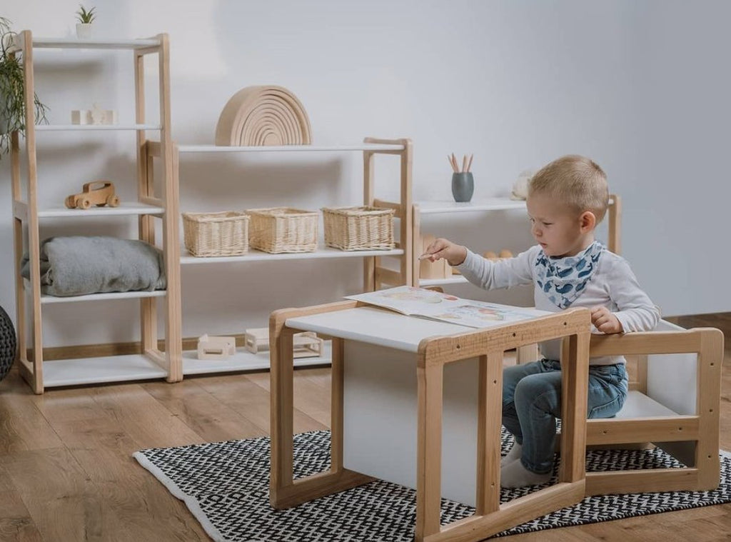 Multipurpose table and Montessori chair - Monti Family