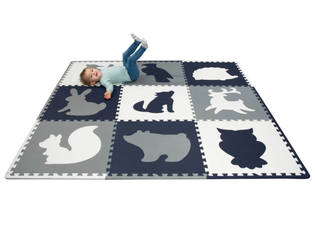 Puzzle children's rug - Animals - Monti Family