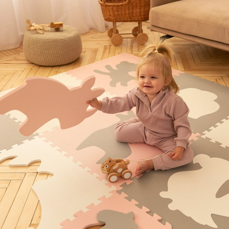 Puzzle children's rug - Animals - Monti Family