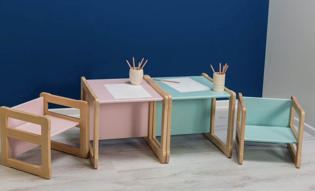 Mesa multiusos y silla Montessori - Monti Family