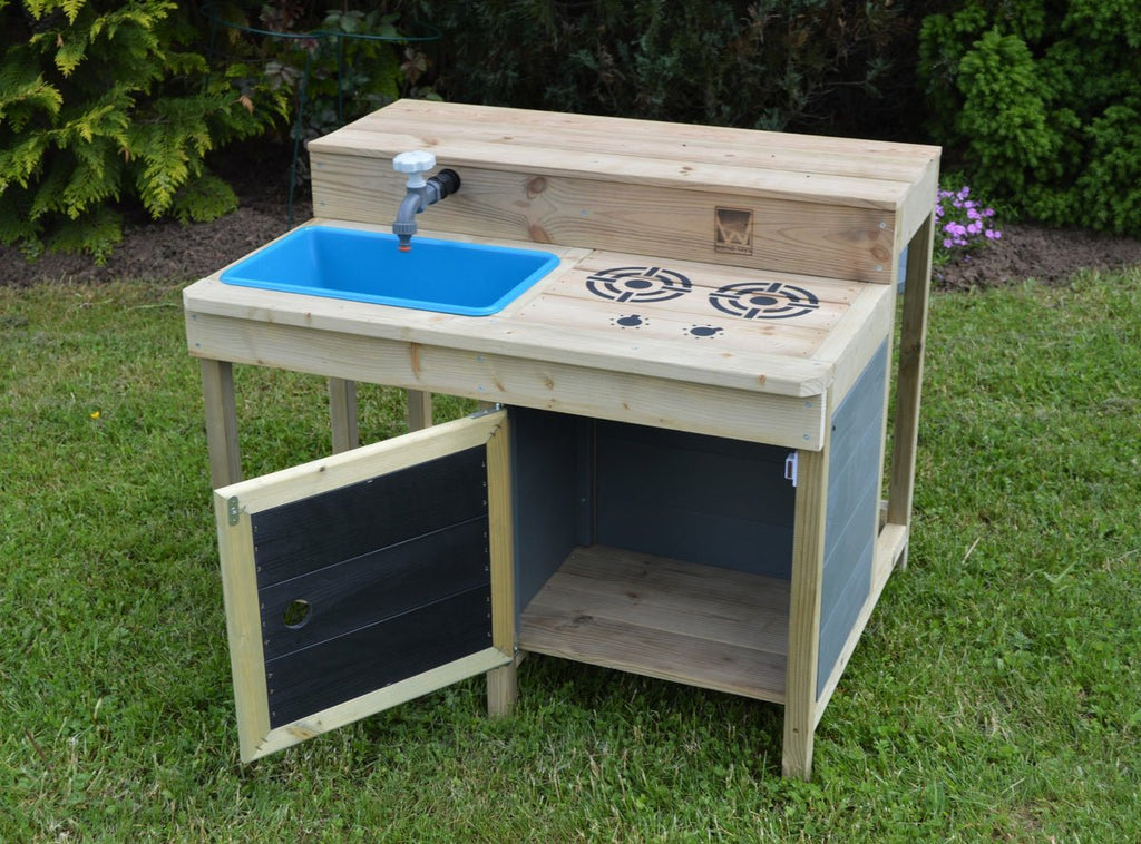 Mudkitchen - stimolazione sensoriale - Famiglia Monti